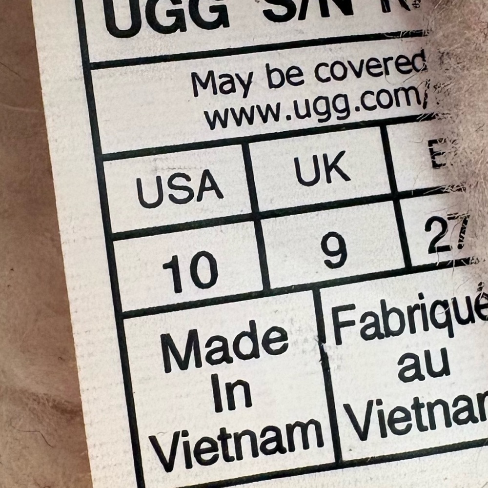 UGG Tasman Kids Slipper in Chestnut Size 10 toddler - Picture 7 of 8